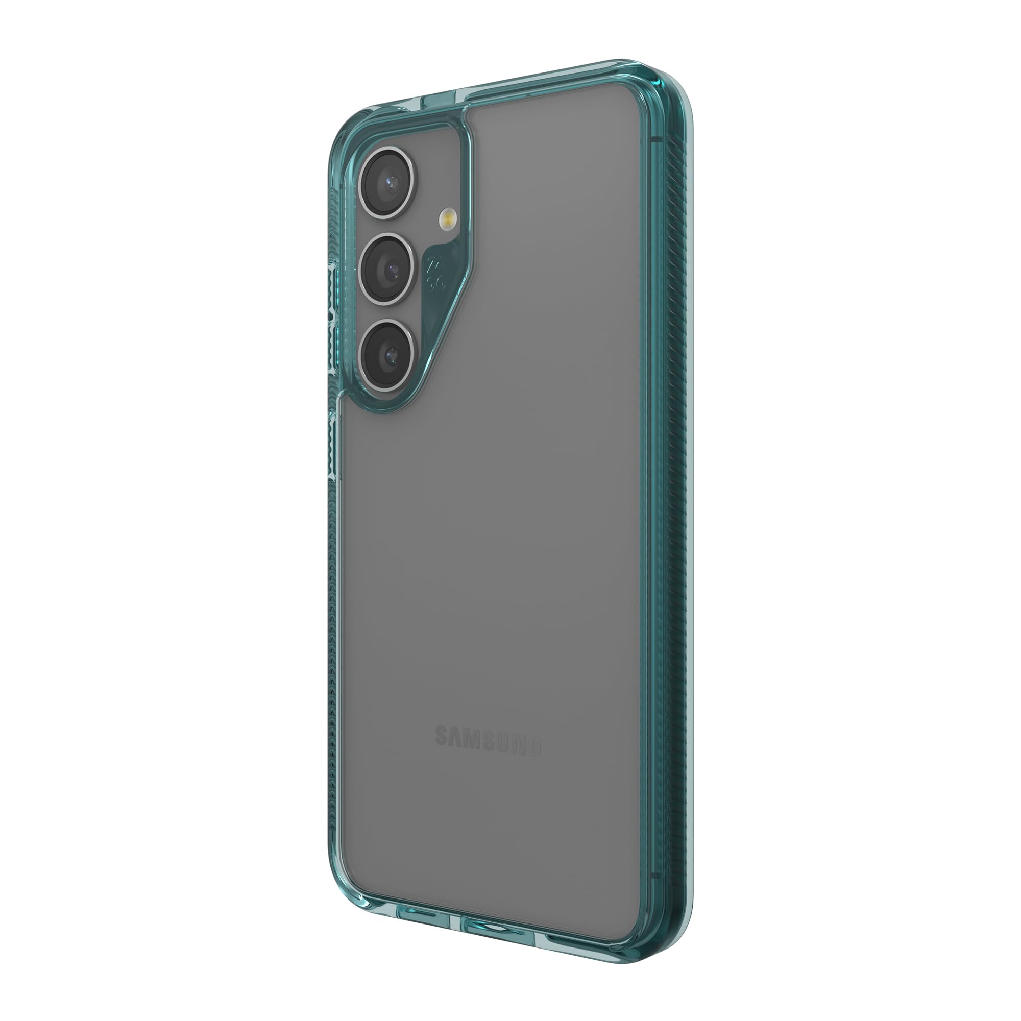 Coque Galaxy S24 ZAGG Santa Cruz transparente bleue