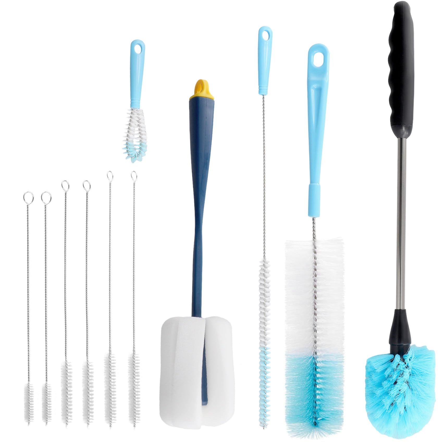 CTRLZS Multifunctional Brushes Bottle Brush Anti Static Brush Cleaning Set for Narrow Neck Beer Bottles Cup Cover