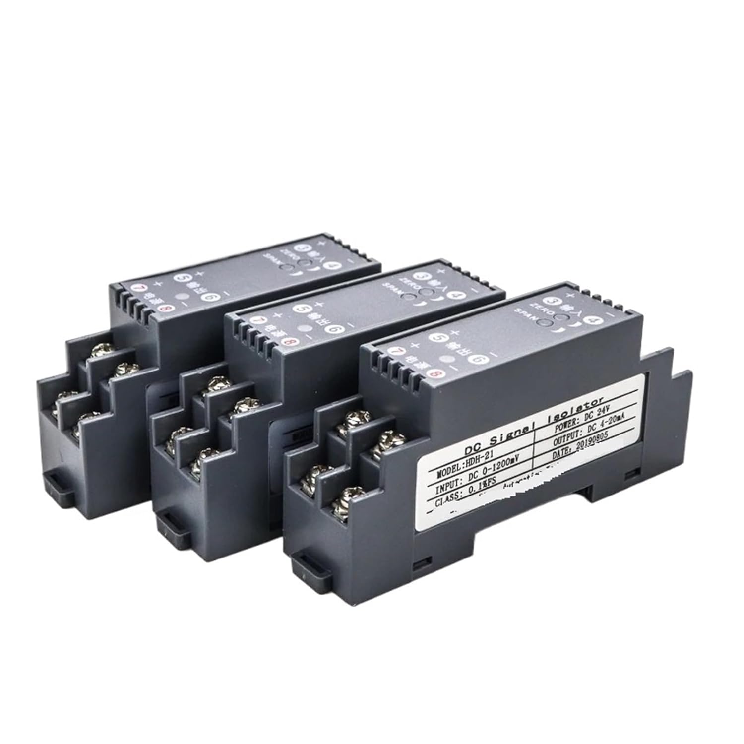 4-20mA to 0-10V Active Passive Signal Isolator Current Voltage Signal Converter(24Vdc,0-100V DC,4-20mA)