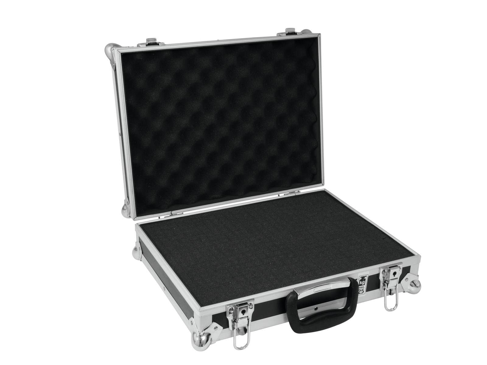 ROADINGER Universal-Koffer-Case FOAM GR-5 schwarz | Flightcase mit flexibler Schaumeinlage und 375 x 285 x 70 mm (Innenmaße)