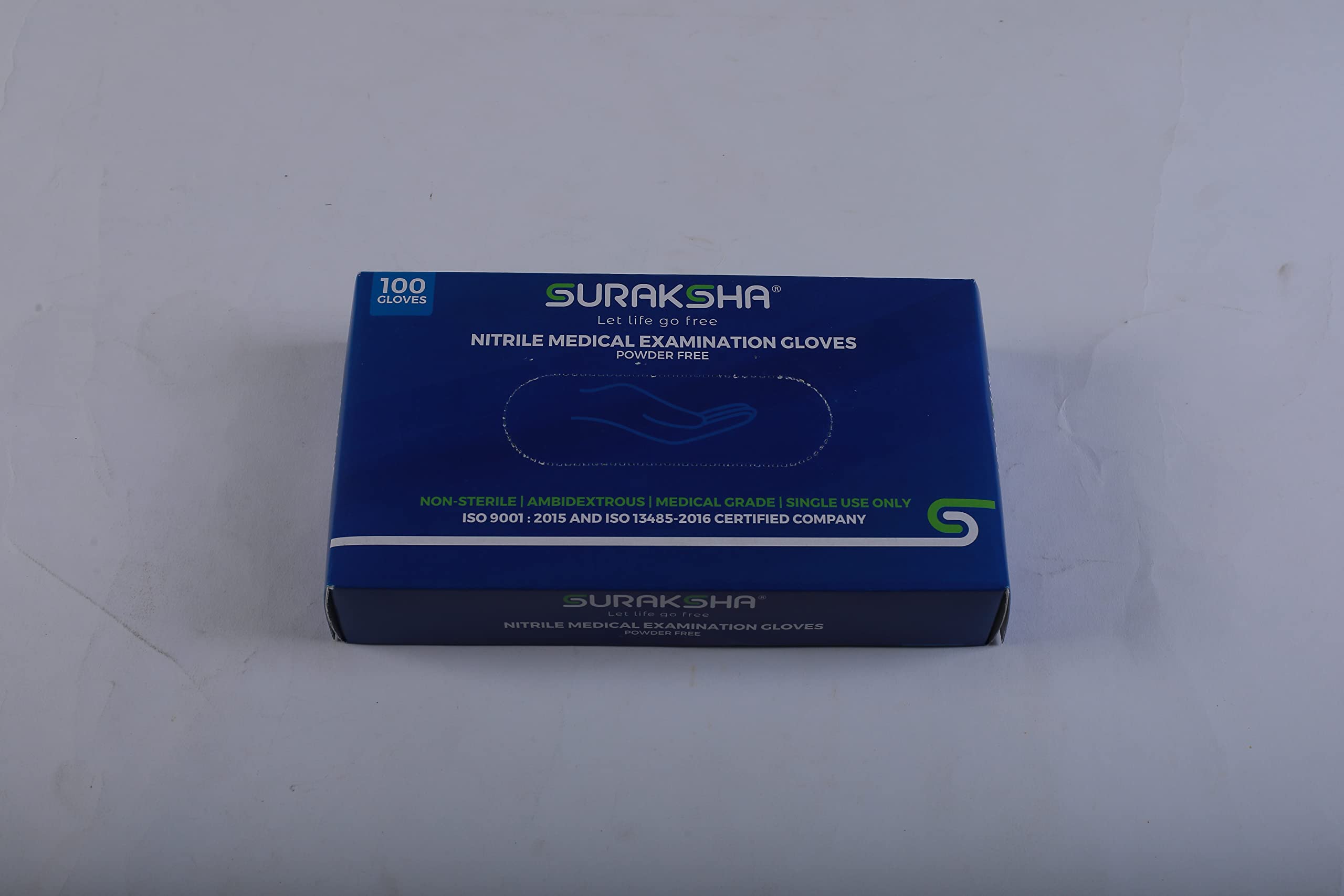 SURAKSHA Powder Free Nitrile Examination Gloves (Small) (B0B2561Z6T) Amazon Price History, Amazon Price Tracker