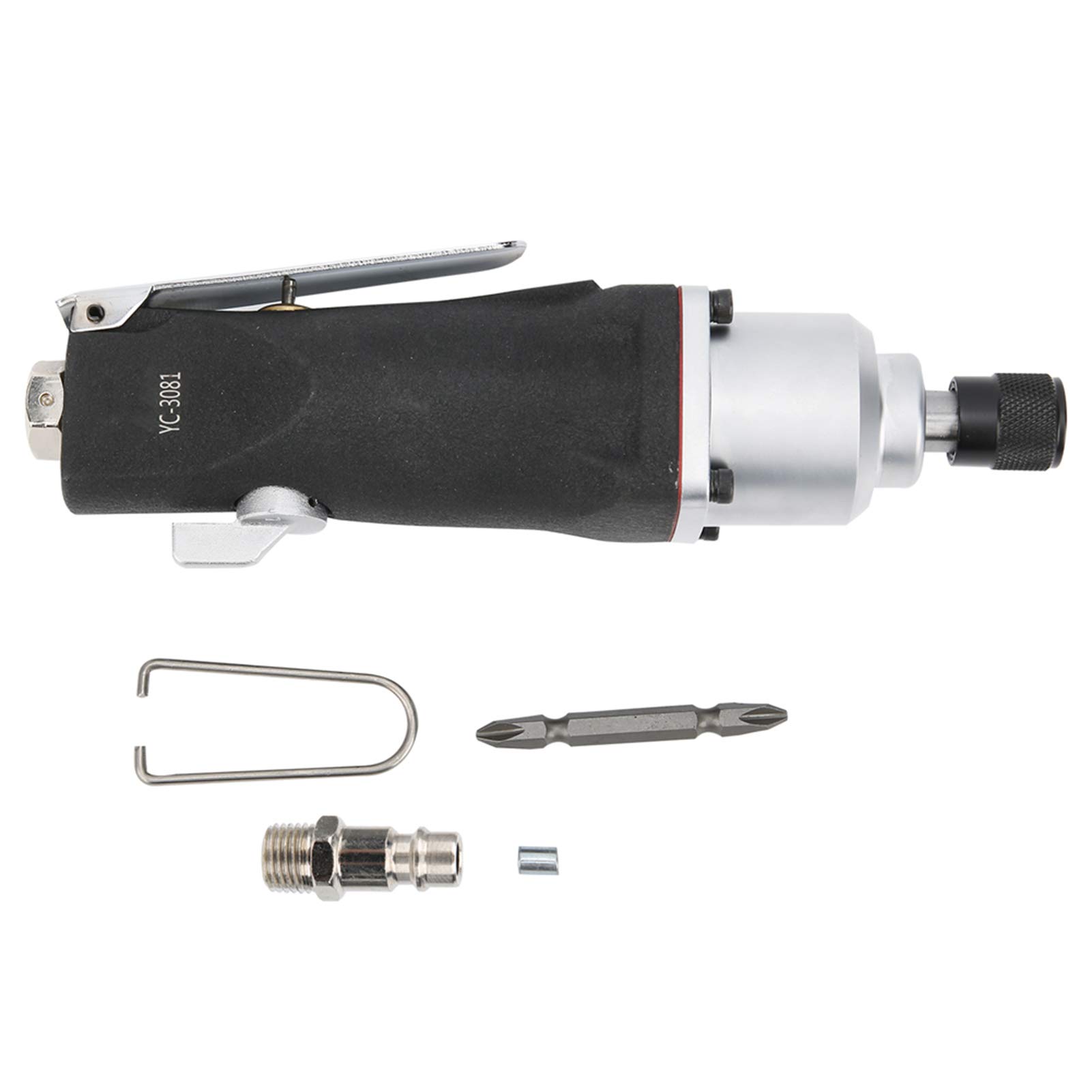 Cacciavite Pneumatico Manico Dritto Grado Industriale 9500 Giri/min Strumento di assemblaggio Coppia 80 N M Struttura a Doppio Martello per Assemblaggio di Mobili Meccanico (Stile UE)