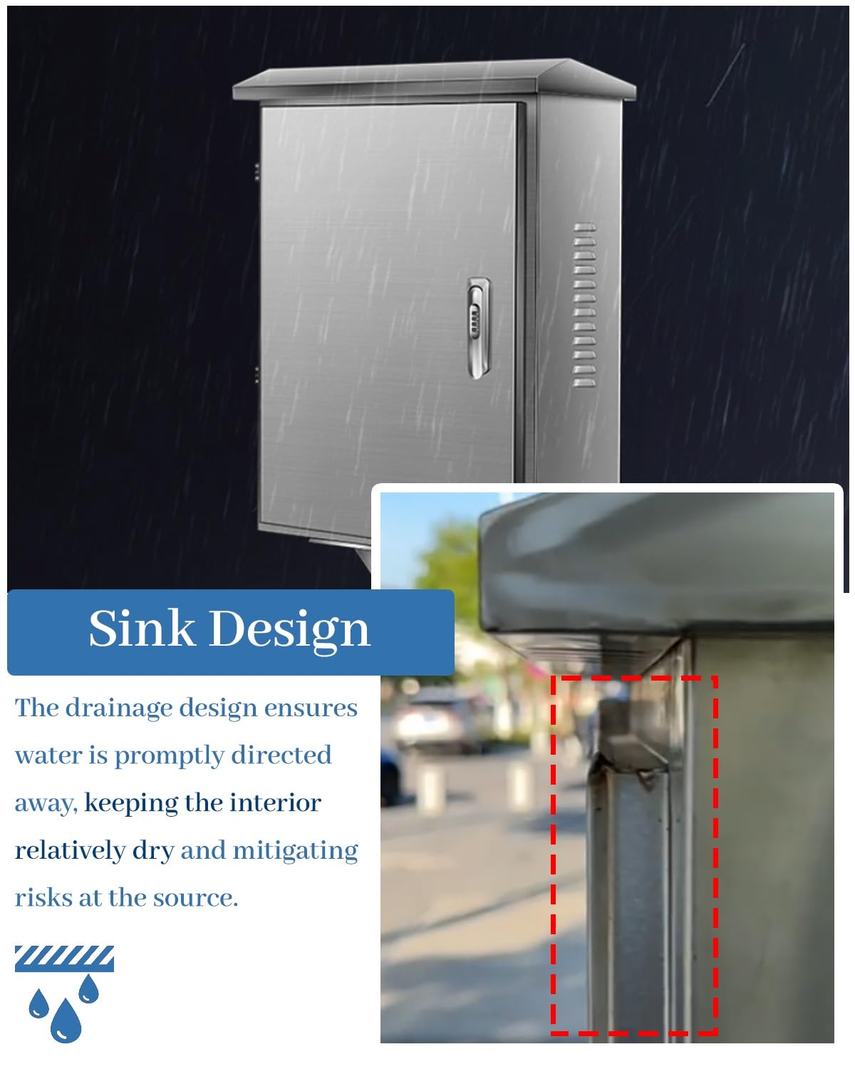 Cargador Coche Electrico Estaciones Caja de Pared para Cargador de Vehículos Eléctricos de Exterior con Llave, Cubierta Impermeable para Columna Eléctrica, Soporte Lateral(Style-B,H-70cm/27.5in)