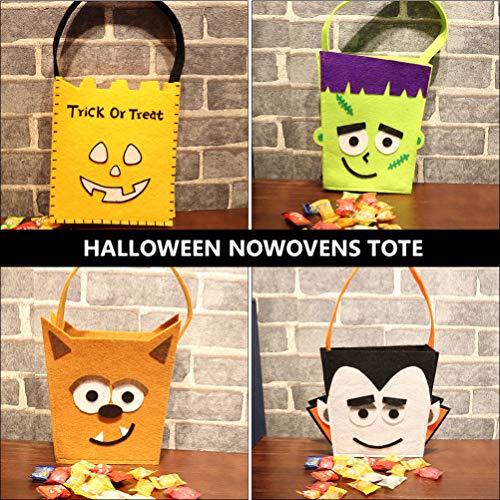 Bolsas de presente de Dia das Bruxas com 2 peças, sacos de doces ou travessuras, sacos de presente d