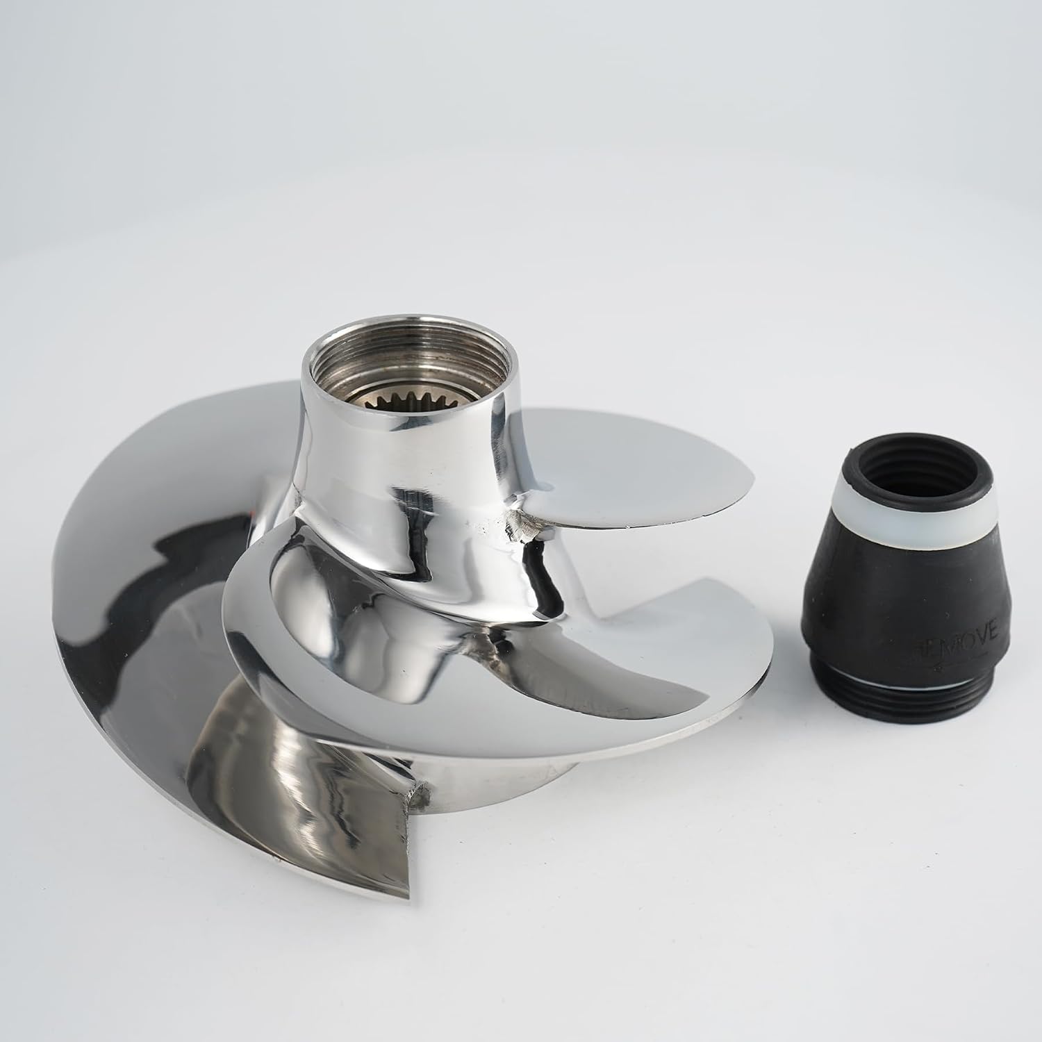 Jet Ski Impeller Kit SG-CD-10/16,fit Sea-Doo GTI 90 GTS 90, Jet Ski 150mm 4-Blade Polished Impeller with Wear Ring, Wrench and Seal