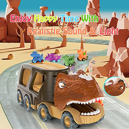 Veslier 559A8 Dinosaur Car Toy For 2 3 4 5 Years Old Boys thumb #2