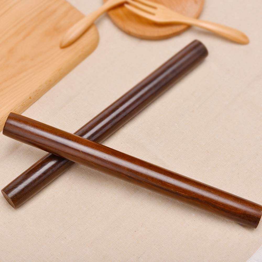 Nudelholz aus Buche, Nudelholz massiv, Premium-Nudelholz aus Holz mit Antihaftbeschichtung for Knödelhaut, Pizza und Gebäck – 270 mm