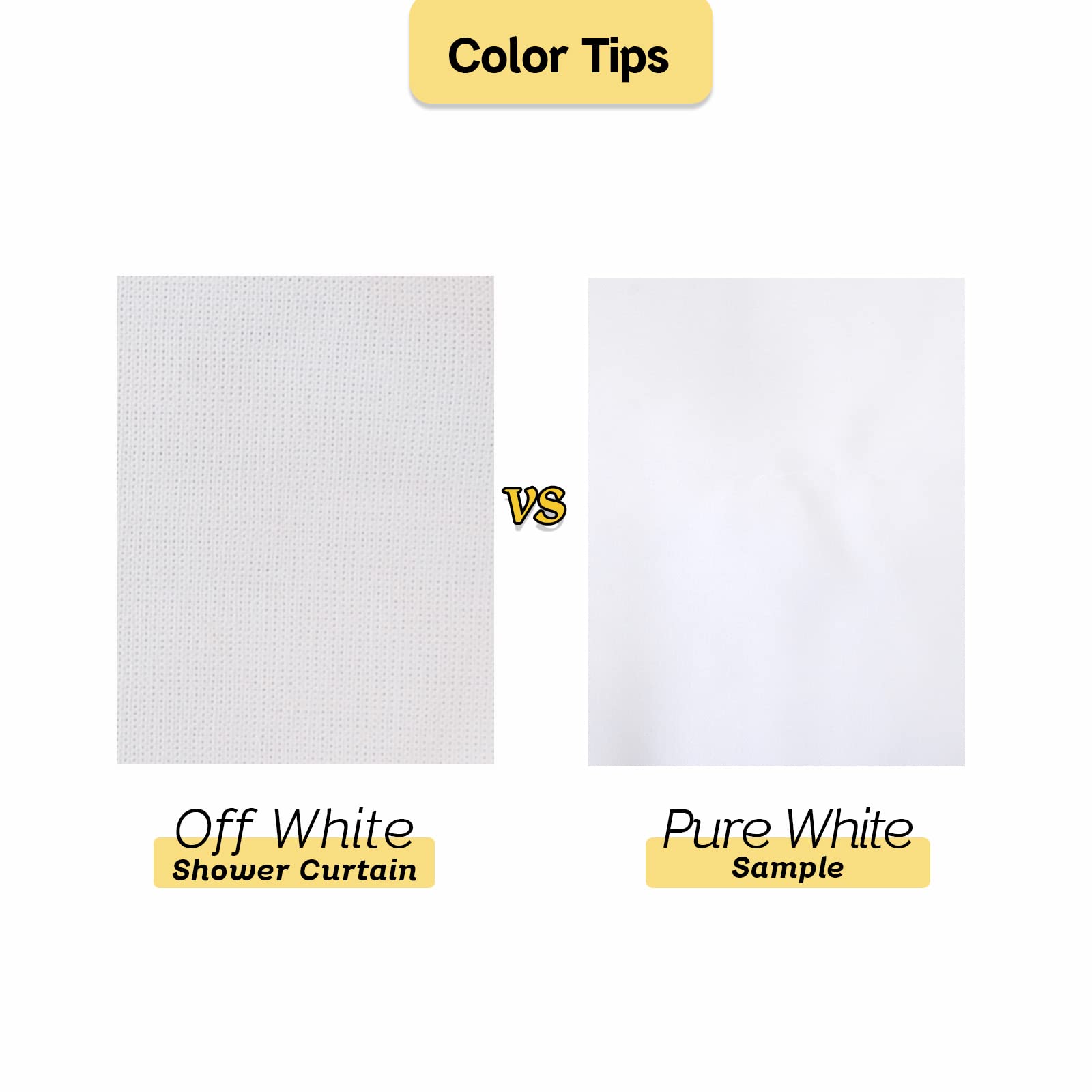 YISURE Rideau de douche extra long en coton, 213 cm, blanc texturé, très résistant, imperméable pour salle de bain, hôtel, luxe, lavable, 183 x 213 cm