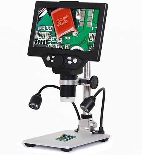 Digital Microscope 7 12MP 1-1200X Microscope Digital Electronic Microscopio Trinocular Continuous Amplification Magnifier Color Micro USB Model