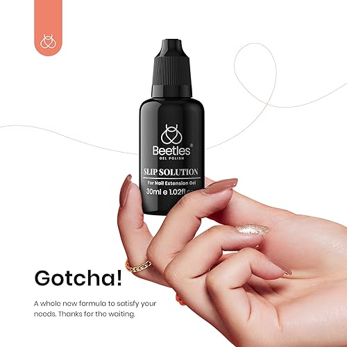 Miniatura 9 de Beetles - Kit de extensión de uñas de polietileno, 12 colores rosa nude, gel de uñas de poligel transparente blanco con brillantina, kit de