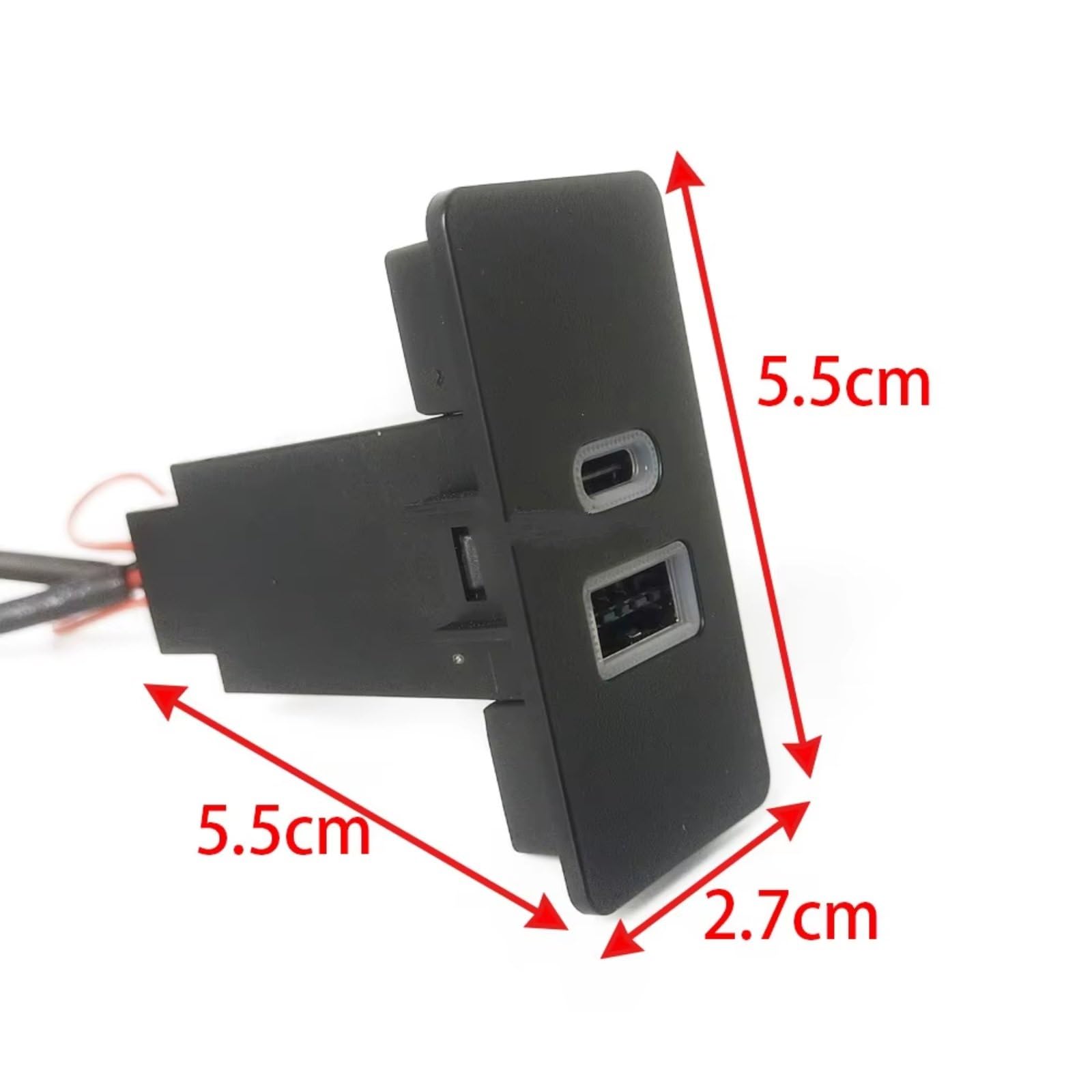 interfaccia USB AUX auto Console Centrale Porta USB Compatibile Con Per Golf Per Passat Per Jetta Car Dual Caricabatterie 12V 24V Adattatore Telefonico PD Tipo C