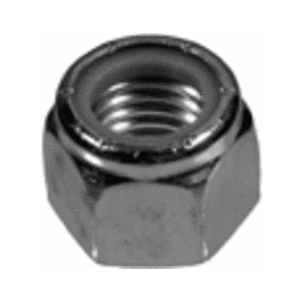 Hillman 1/4 Zinc-Plated Steel SAE Nylon Lock Nut 100 pk