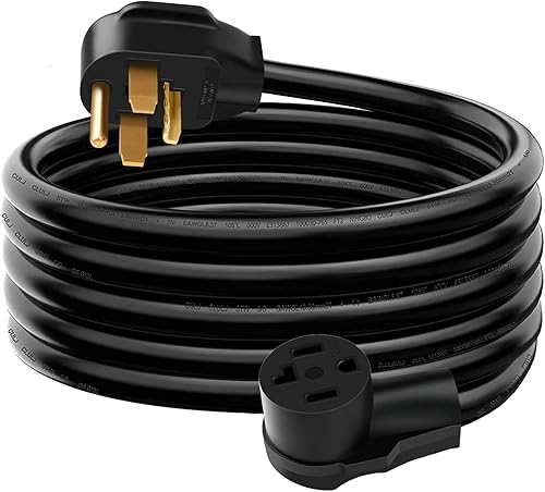 Cable de extensión de 4 clavijas para secadora de 10 pies, cable de extensión N14-30P a N14-30R para carga de nivel 2 EV, 30Amp 14-30P macho a