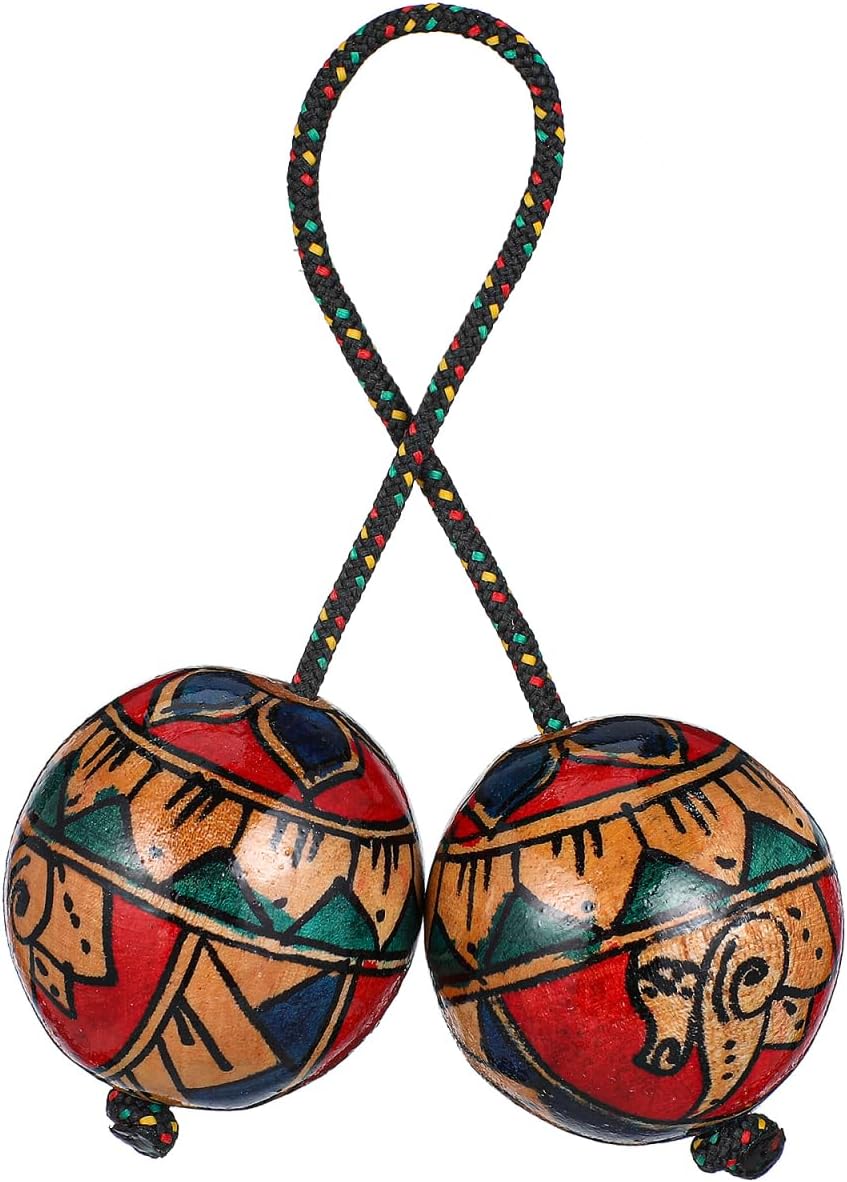 DOITOOL Aslatua Rhythm Shaker, Single Hand-Painted Instrument | Creates Repeating Hand-percussion Patterns for Music and Dance Practice for Musicians, Dancers, Rhythm Learners