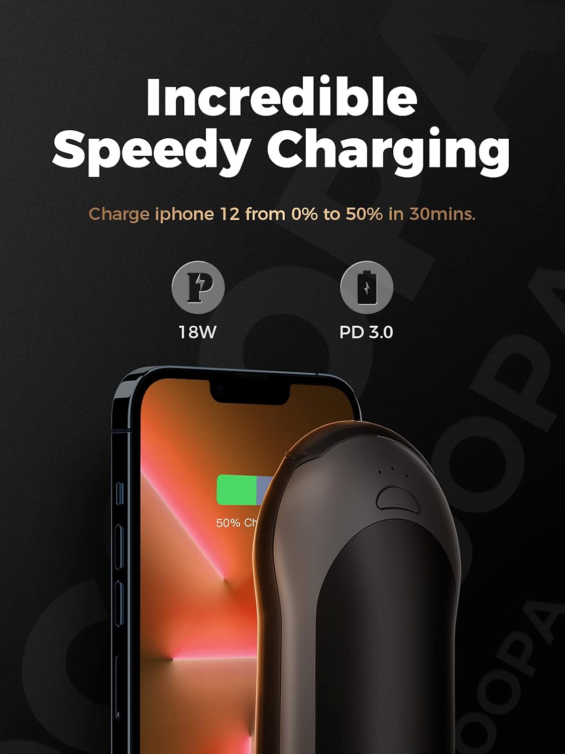 OCOOPA IP45 Waterproof Hand Warmer Rechargeable, Up to 15hrs Heat,10000mAh Durable Quick Charge Electric Hand Heater, PD Compatible, 3 Levels for Outdoors, Heavy Duty, H01-PD PRO - Image 7