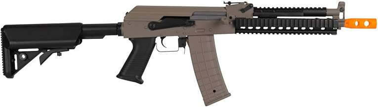 lancer tactical lt-10 beta project ak-47 ris electric airsoft gun polymer body metal gearbox fps-380 w/ high capacity magazine (tan)(Airsoft Gun) - coolthings.us