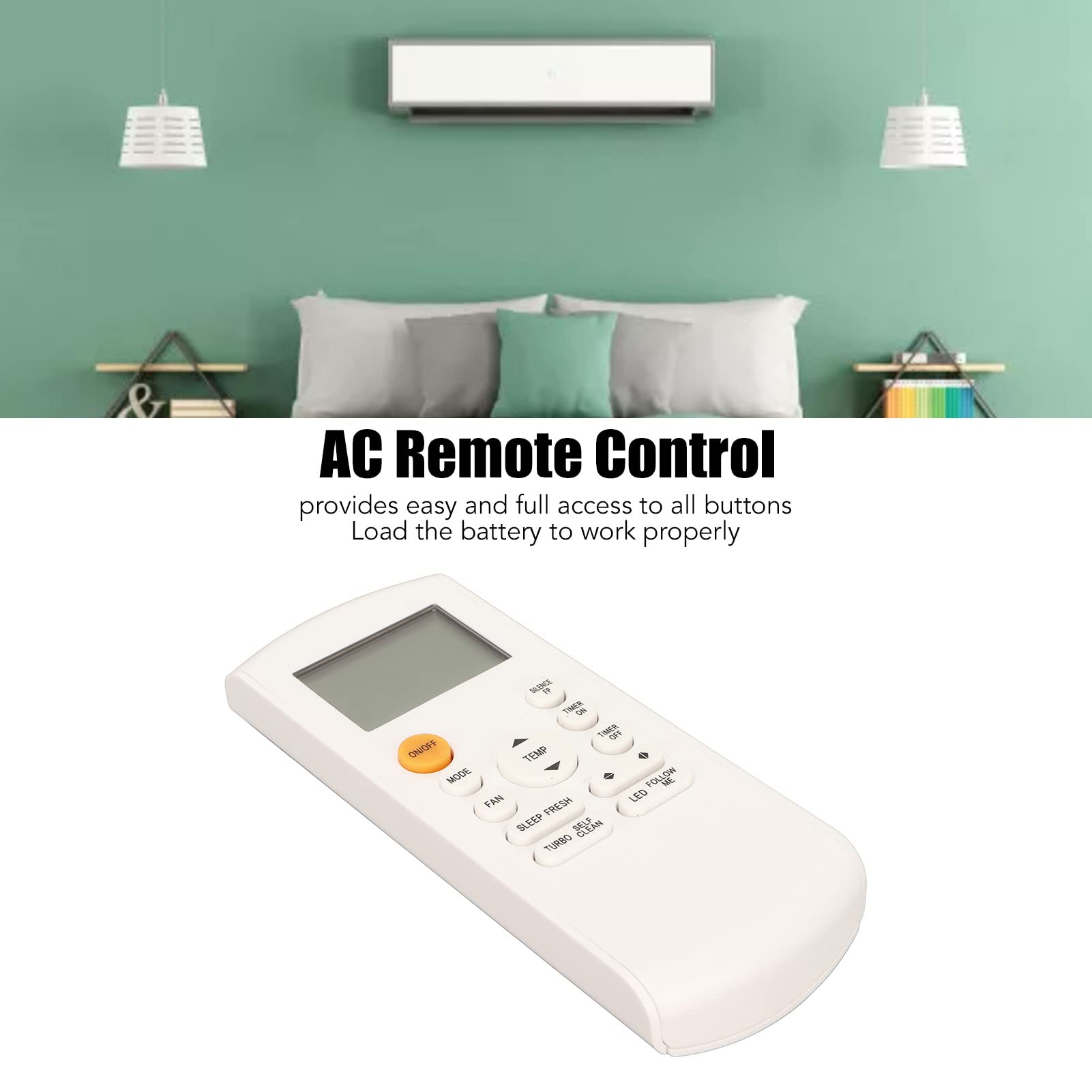 Ausla Telecomando Universale per Condizionatore d'Aria LCD Regolatore di Climatizzazione A/C 1000 in 1 per Maxicool con Adatto a Tutte Le Serie R57 e Tutte Le Serie RG57