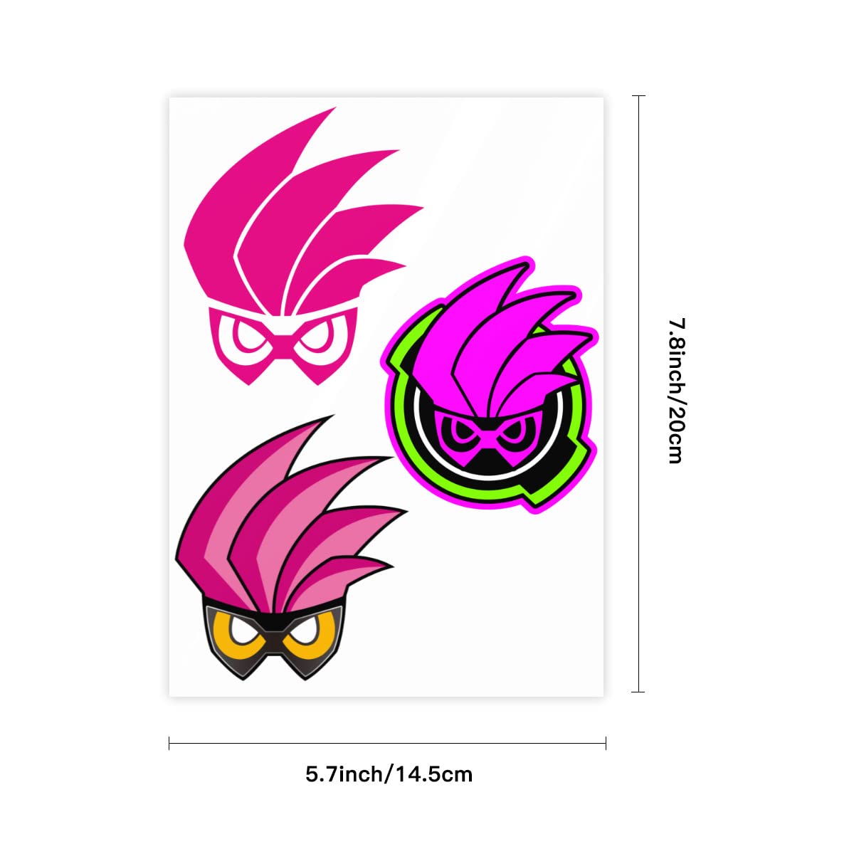 Amazon | クリスタルステッカー 仮面ライダー エグゼイド 防水シール