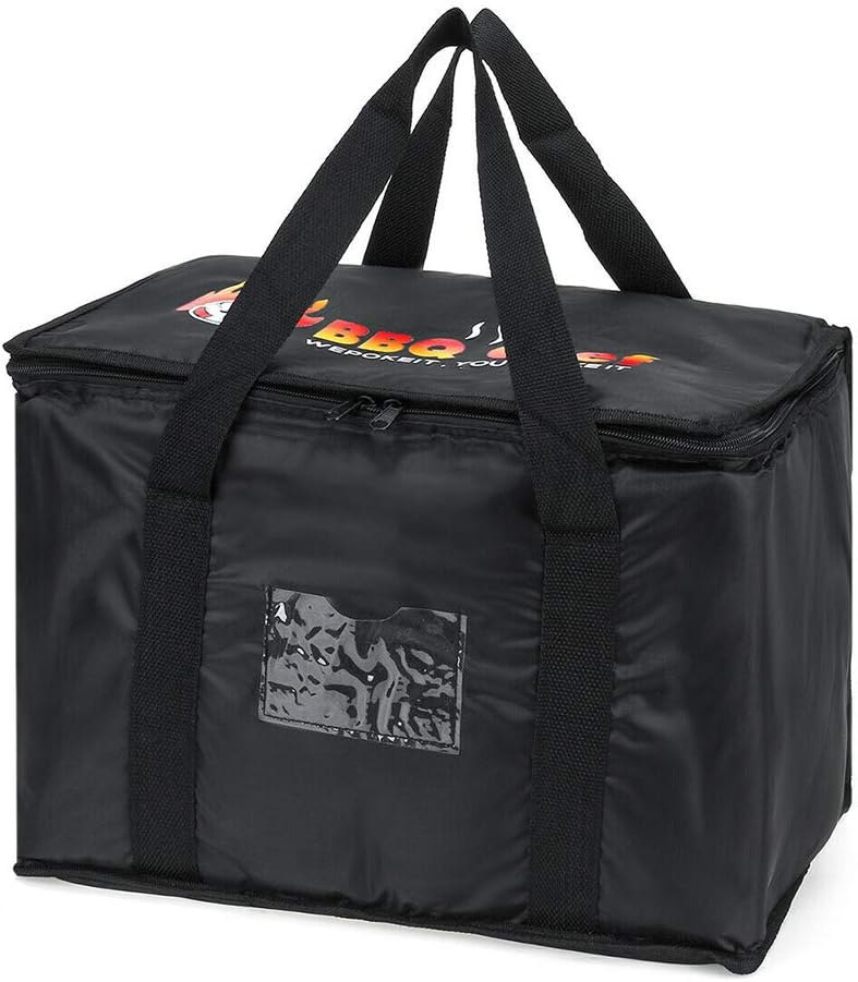 Food Delivery Insulated Bag,Insulated Catering Bag Extra Large Aluminum Foil Thickened Oxford Cloth Pizza Bag for Take Away Deliveries Food Delivery Bag