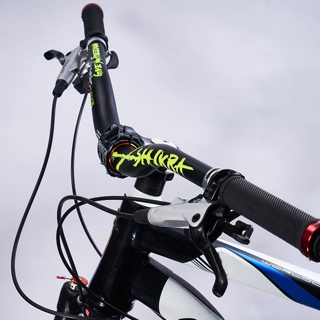 SM SunniMix Fahrralenker Rennrad Mountainbike MTB Lenker Riser Bar 31,8 x 785 mm - Schwarz + Grün
