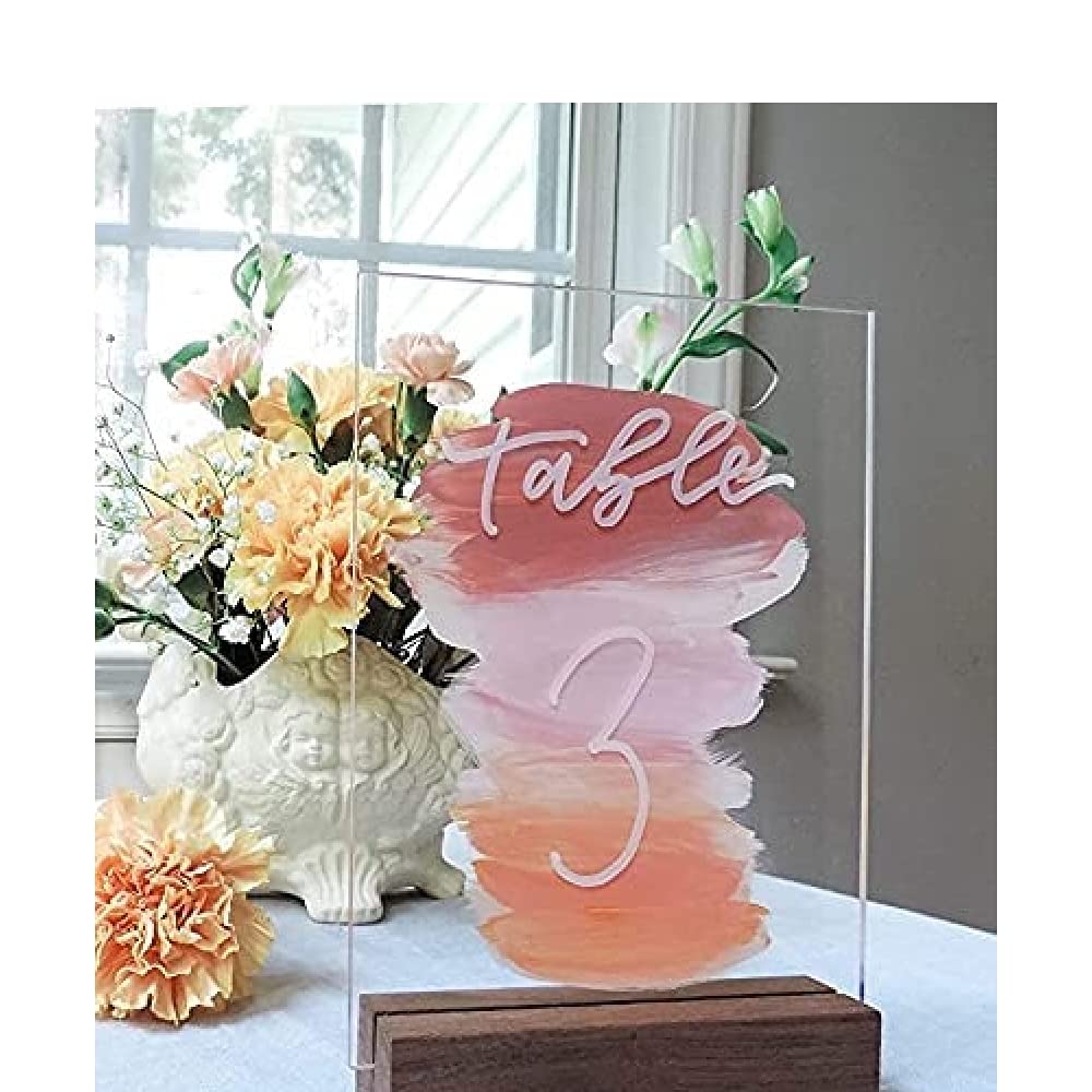 Buy 50 Pcs 5x7 inches Clear Acrylic Wedding Invitation, Elegant Acrylic