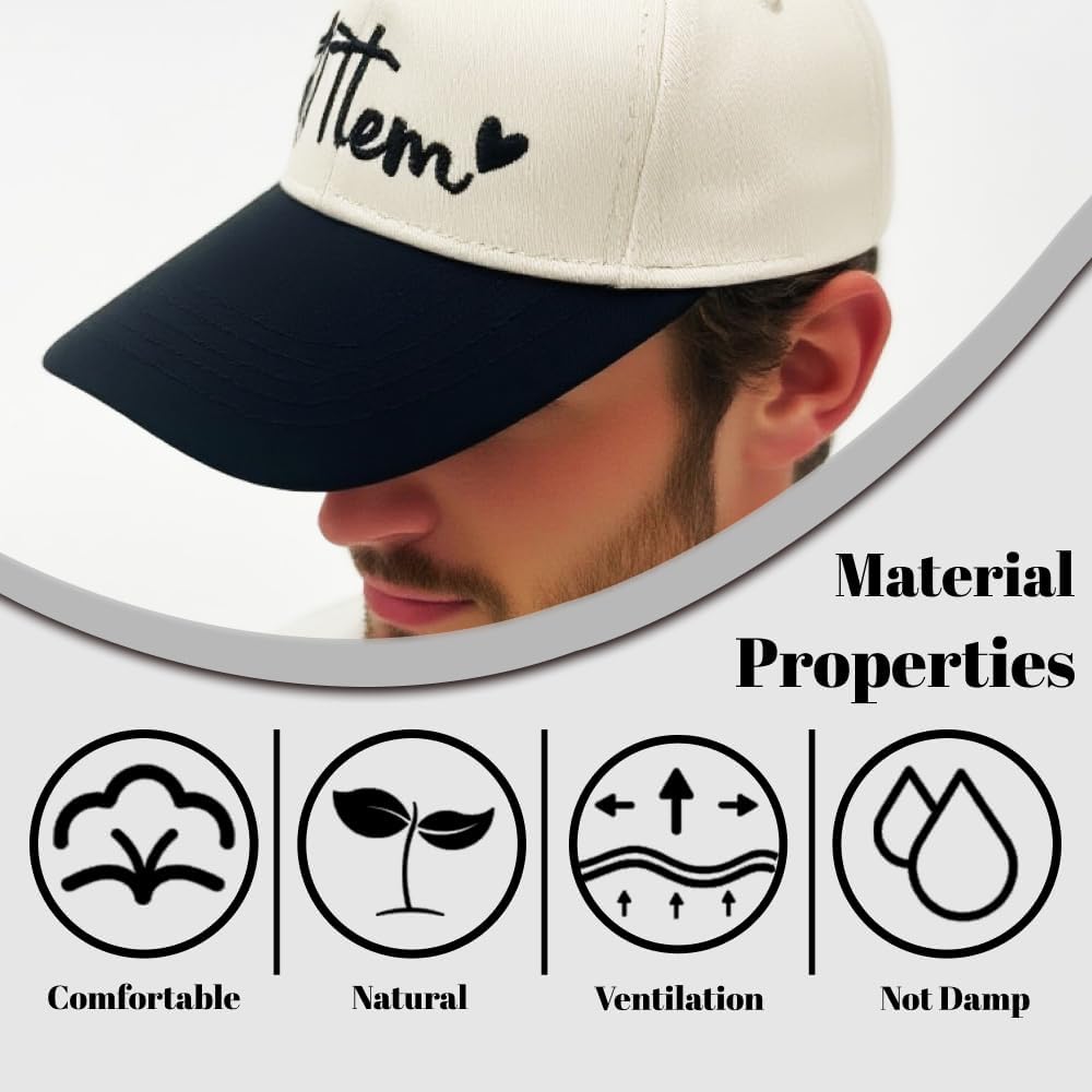 Men Women Embroidery Let Them Funny Baseball Cap Vintage Black DAD MOM - Image 4