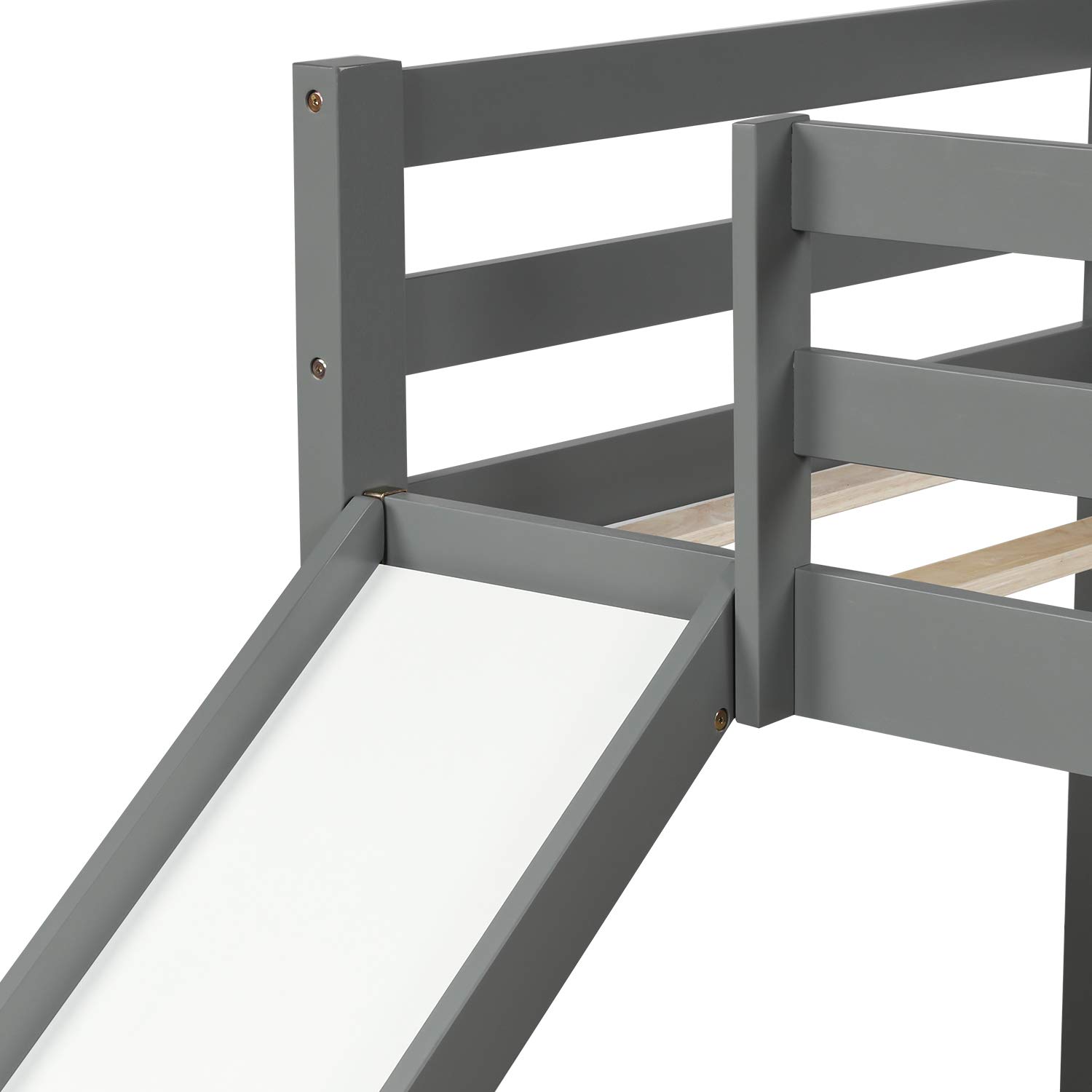 Twin Loft Bed with Slide and Ladder for Kids/Toddlers, Loft Bed, Twin
