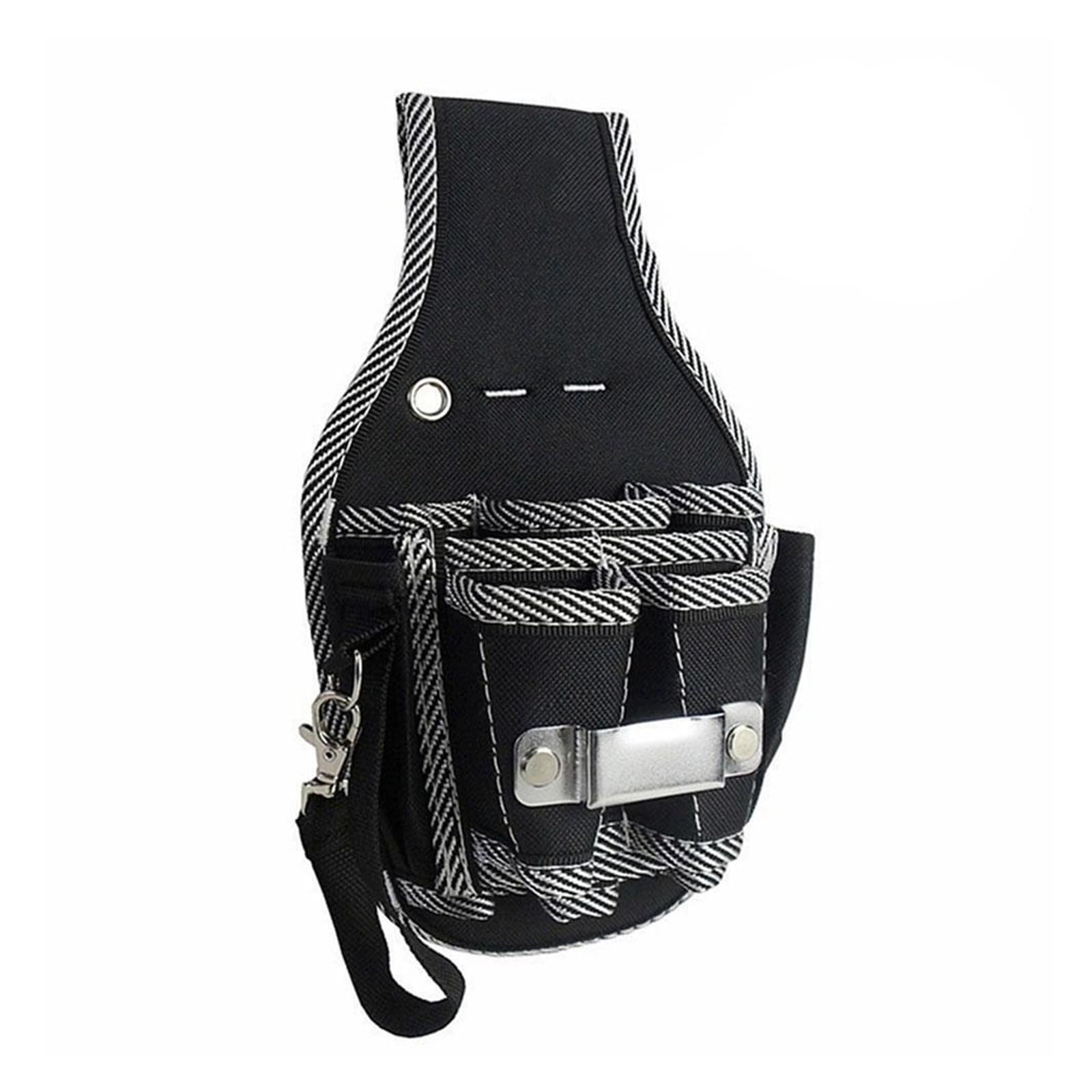 Electrician Repair Waist Tool Bag With Multi Pocket Large Capacity 600d Oxford Cloth Outdoor Waist Bag for Tool Storage Arrange(A)
