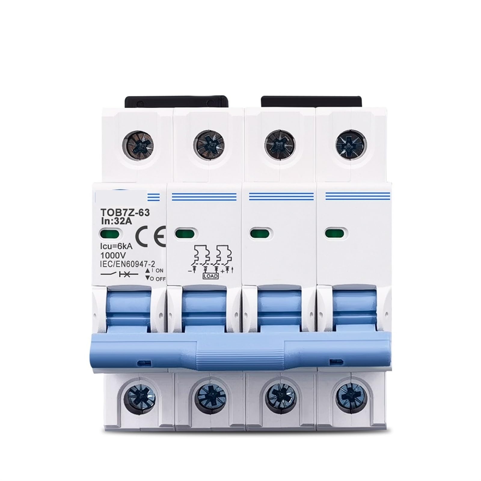 Evita sobrecargas en paneles solares con el disyuntor DC 4P 1000V 40A mini 7