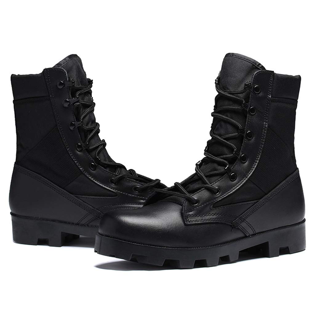 Wygwlg Stivali da Combattimento Tattici Militari da Uomo Scarpe Traspiranti da Deserto dell'Esercito Forze Speciali Stivaletti pattuglia della Polizia
