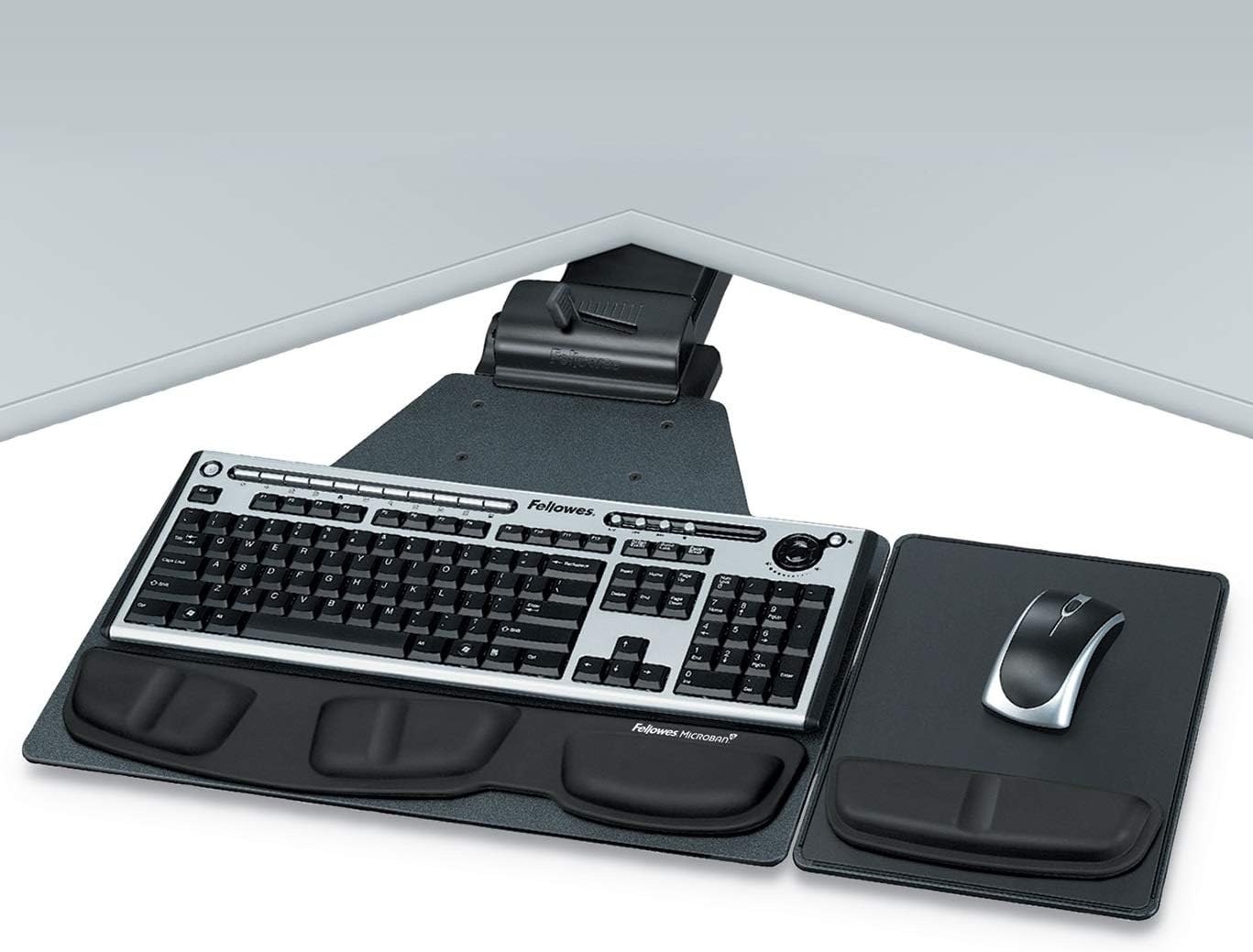 SmartCorner Adjust Keyboard Tray for L-Shaped Desks