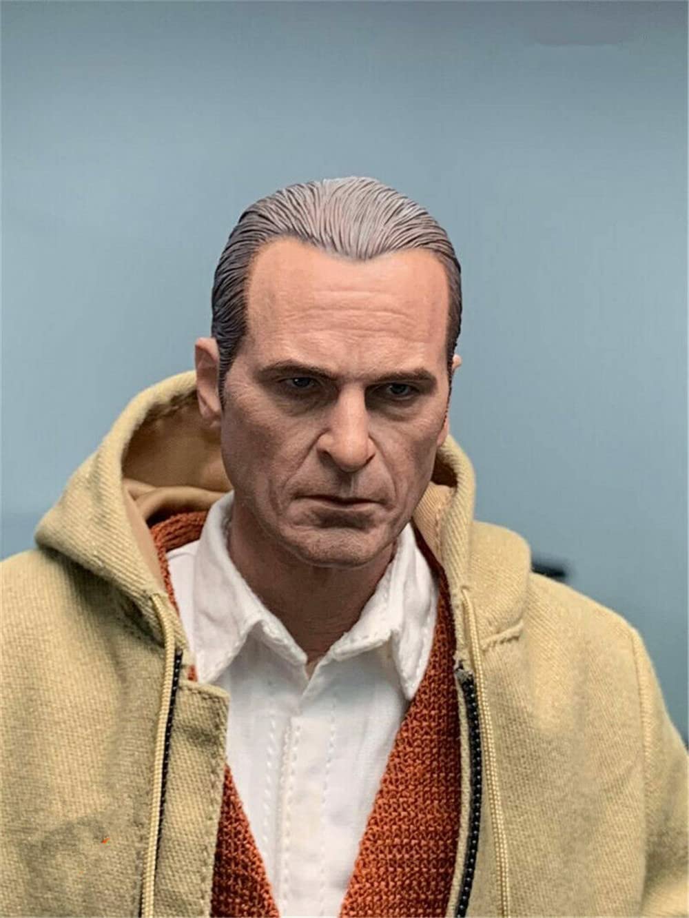 Tête 1/6 homme européen sculpture haut de gamme pour figurine de 30cm