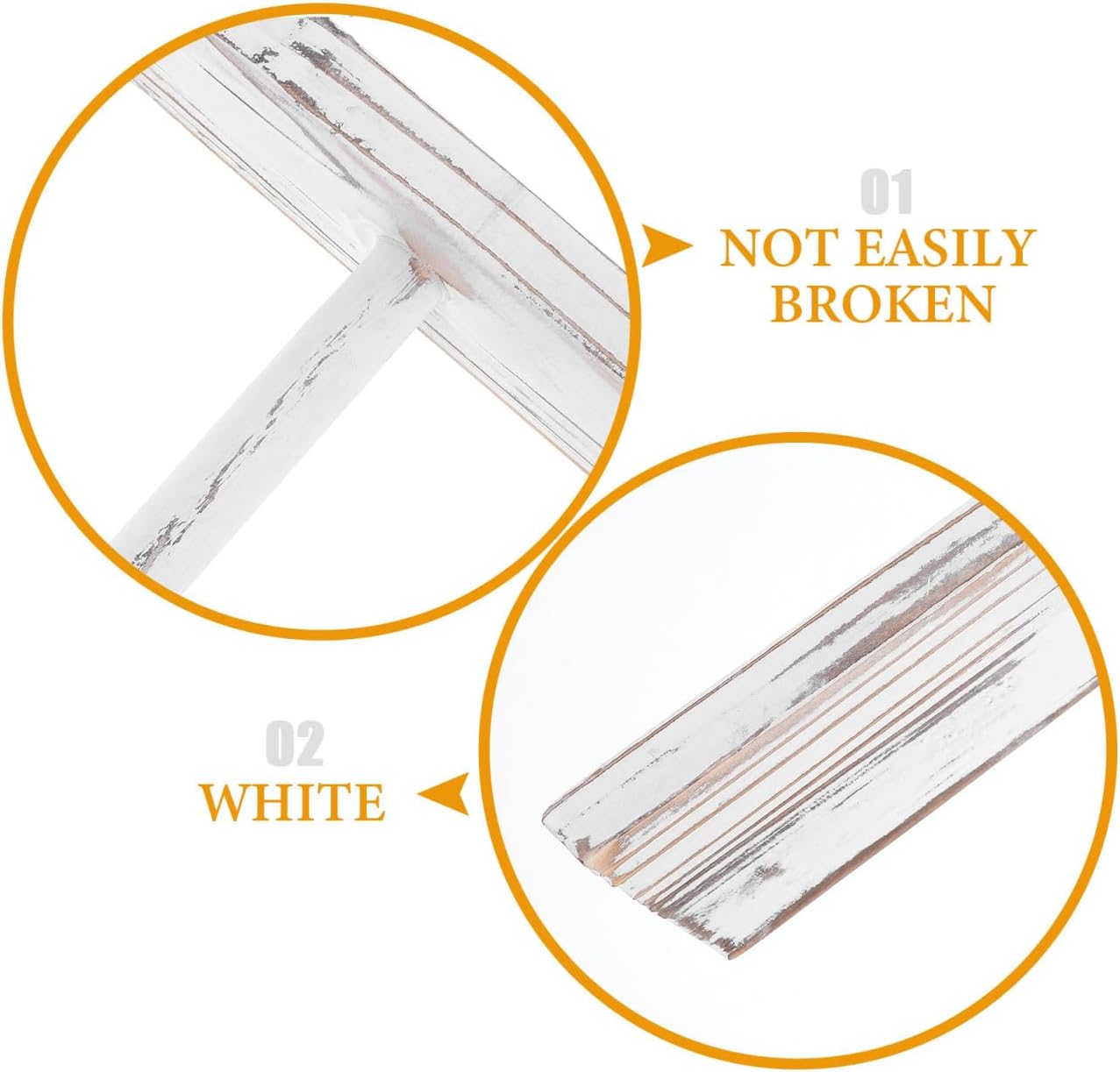 Mini Ladder Towel Rack for Kitchen Counter Rustic Farmhouse Towel Holder Space-Saving Decorative Ladder for Bathroom Versatile Display Stand Tea Towels and Accessories