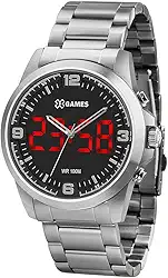 Relógio X Games Masculino Ref: Xmssa009 P2sx LED Prateado