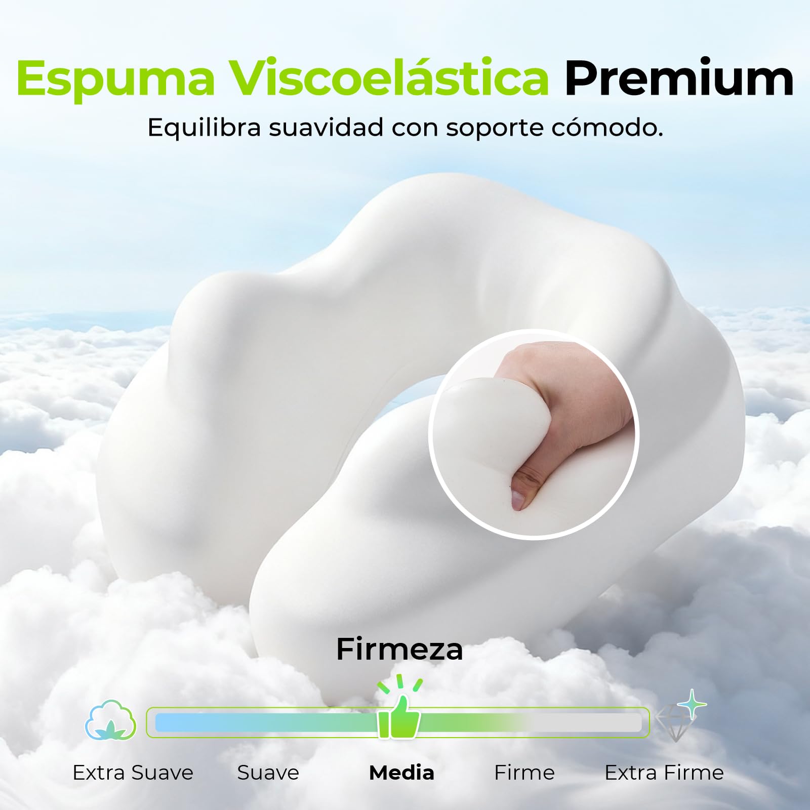 AUVON Almohada de Viaje Cuello con Soporte de Barbilla y Correas para Asiento de Avión, Estabiliza la Cabeza para Dormir Cómodamente, Cojín Cuello Viaje de Espuma Viscoelástica Transpirable