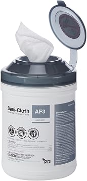مناديل مطهرة خالية من الكحول من Sani-Cloth AF3 - 160 مناديل