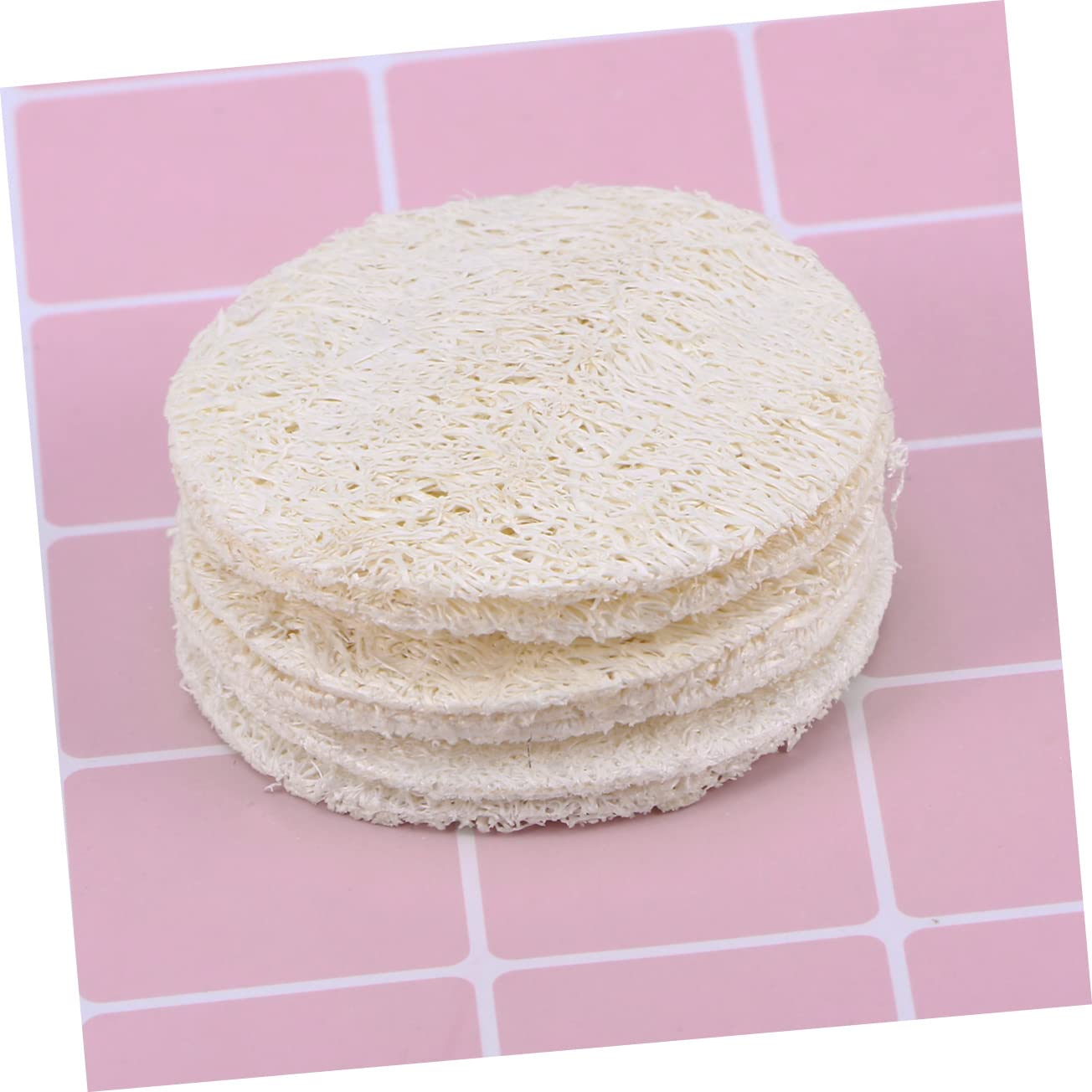 FOMIYES 500piezas Esponjas Exfoliantes De Loofah Para Desmaquillar Reutilizables Para Cuidado Facial y Corporal Limpieza y Efectiva