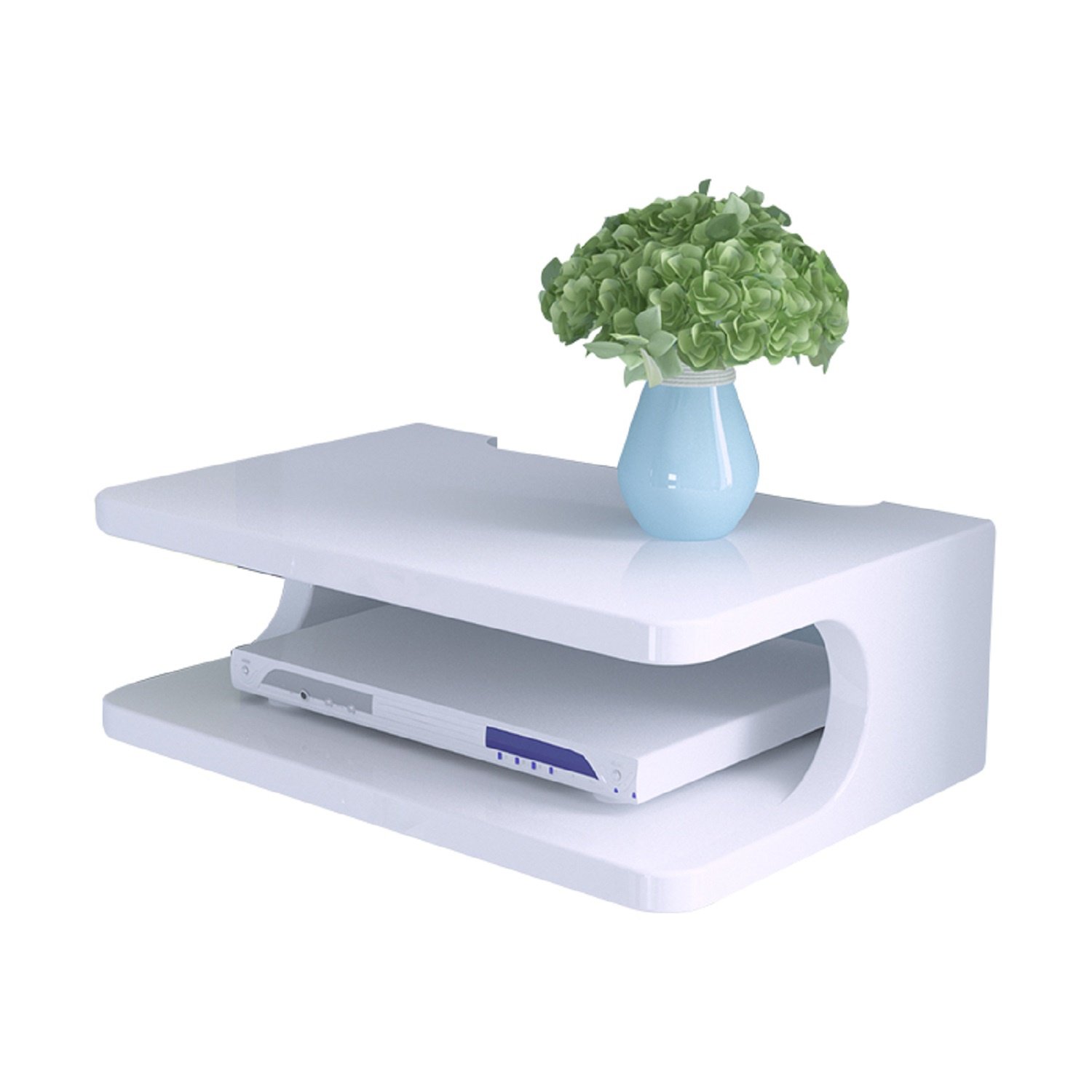 WAYMX Set-Top Box Shelf Home Tv Wall Cabinet Living Room Wall Shelf Wall Mounted Bedroom Partition Board Router Storage Box , a