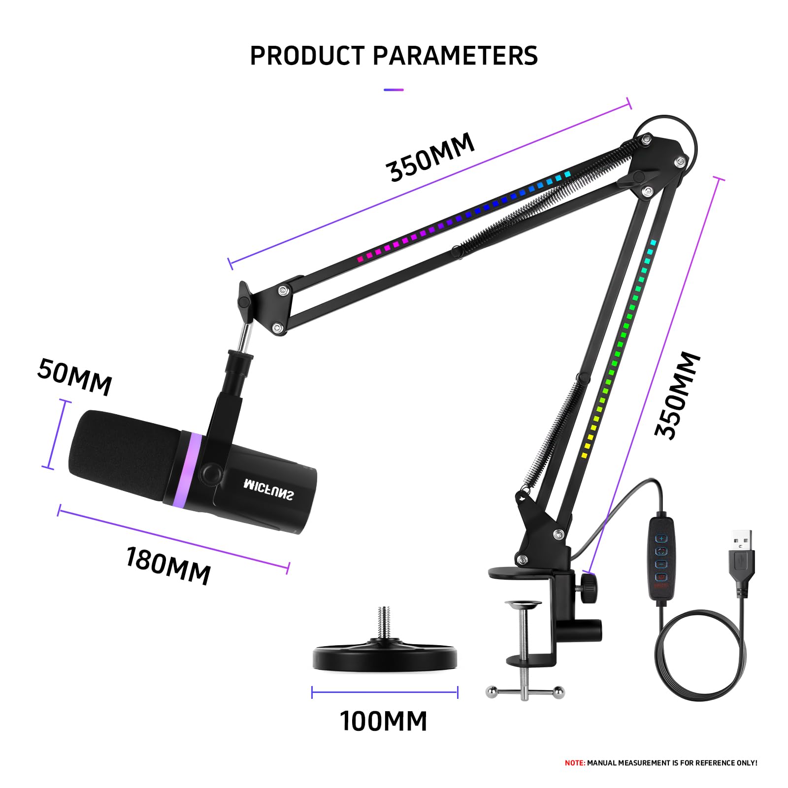 Amazon.com: Micufuns Vocal Dynamic Microphone, XLR/USB Podcast