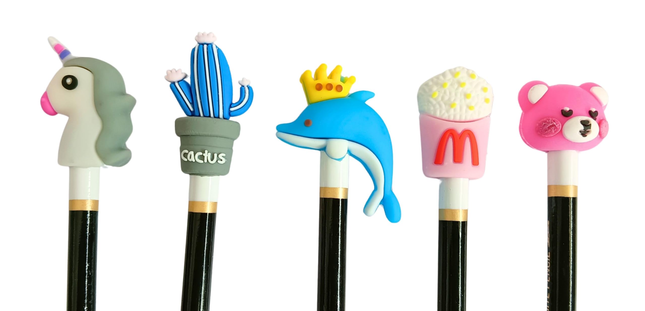 Cute Animal Pencil Toppers - 10 Random Designs -3 Cute Animal Pencil Toppers - 10 Random Designs -3