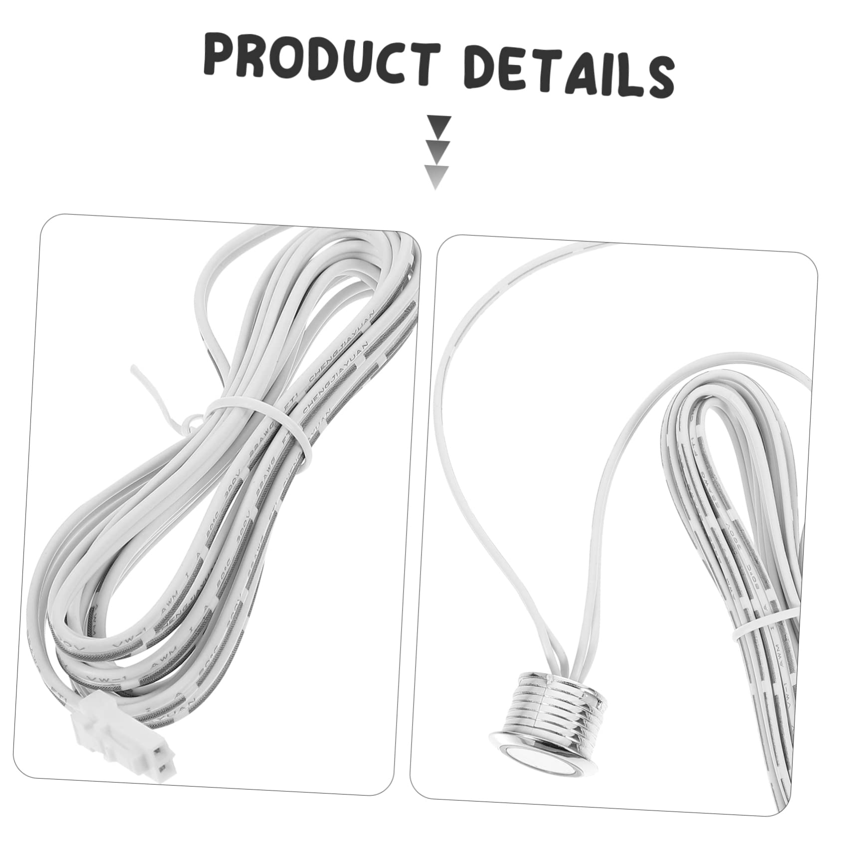VILLCASE 5 Piezas Regulador De Intensidad Táctil Sensor De Toque Interruptor De Control Para Tira De Luz Módulo De Control De La Lámpara Táctil Controlador De Tira De Luz Led Cobre