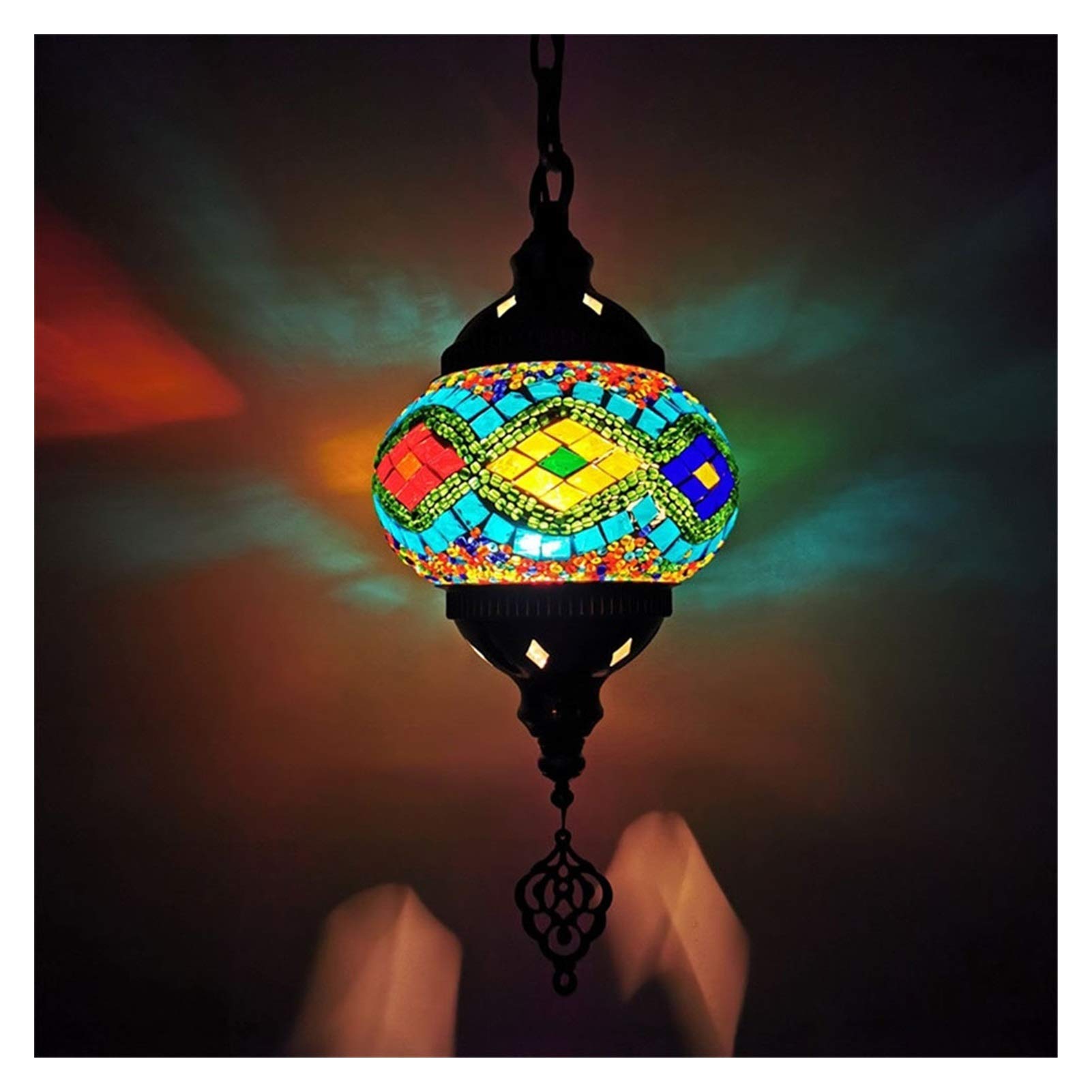 Plafonnier mosaïque créatif turc pour illuminer un couloir sombre