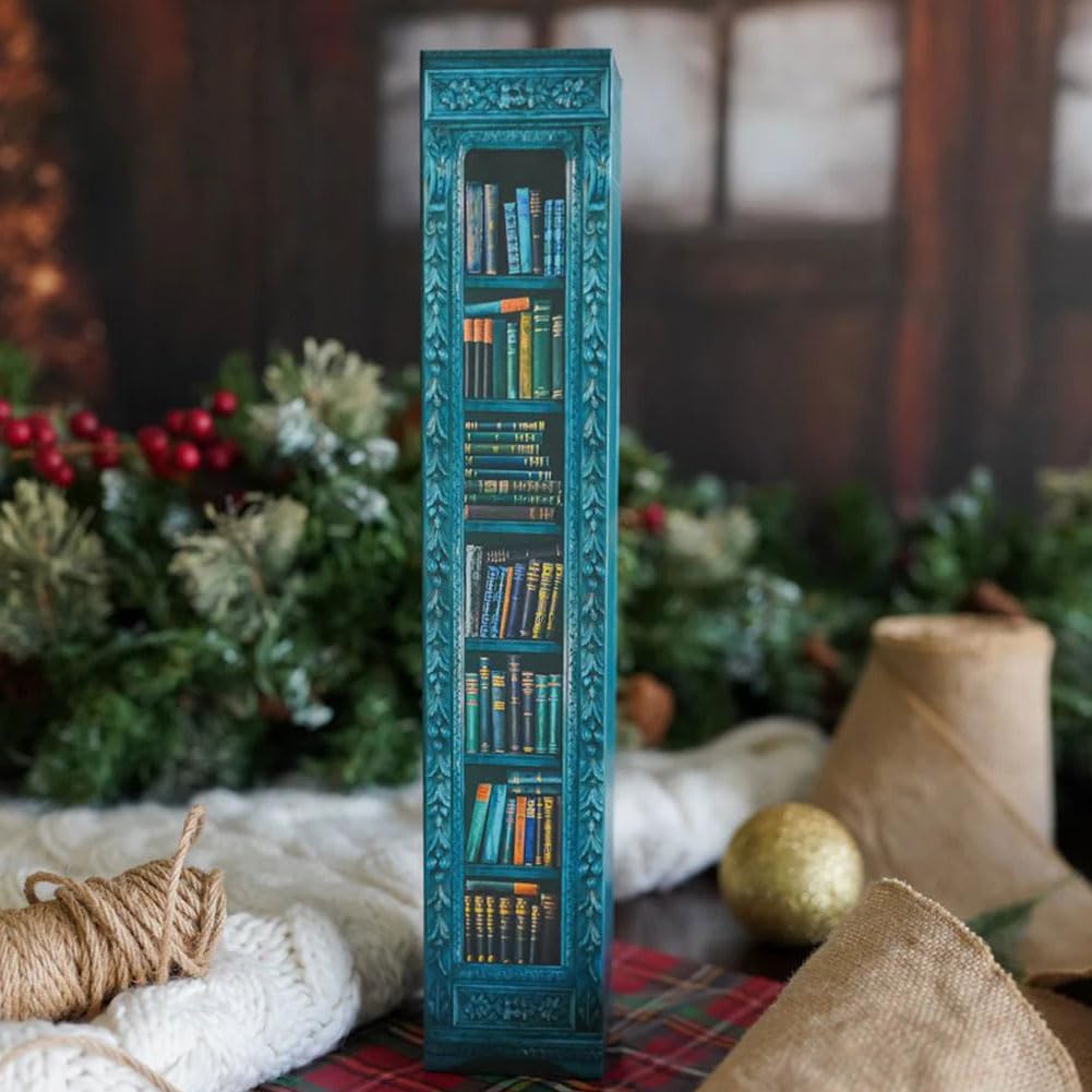 Calendario de Adviento con Mini Libros para Amantes de la Lectura, Reutilizable con 24 Regalos