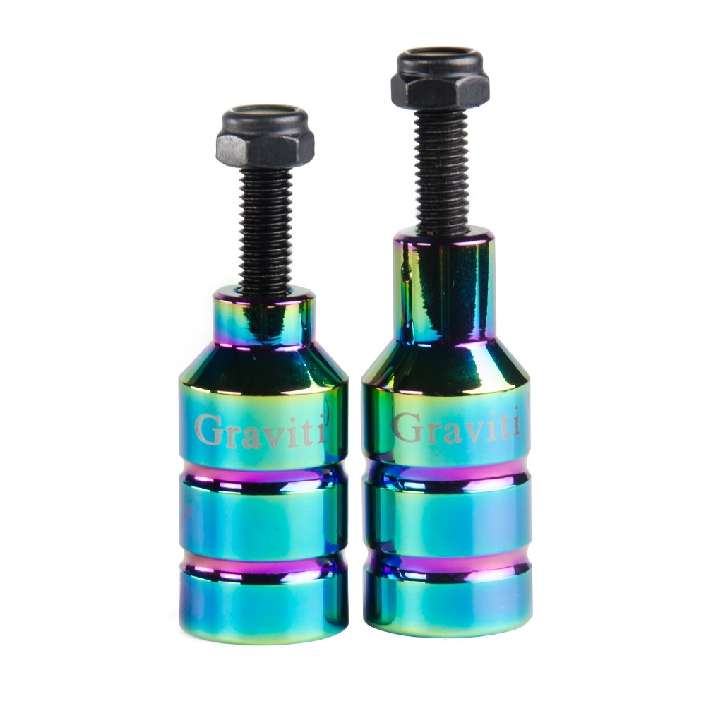 GRAVITI Pro Stunt Scooter Pegs CNC Aluminum Pegs with Strong Axle