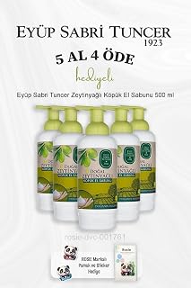 Eyüp Sabri Tuncer Zeytinyağlı Köpük El Sabunu 500 ml 5 Al 4 Öde ve Rosie Pamuk