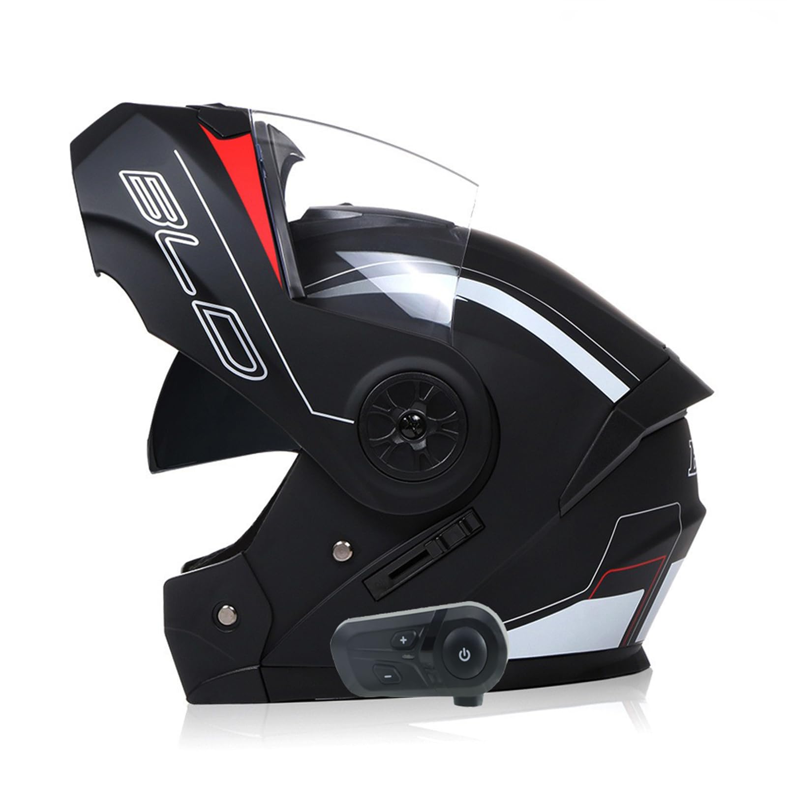 Casco Integrato Apribile con Interfono Casco Moto Modulare Bluetooth Caschi Modulari per Uomo Donna con Doppia Visiera Casco Integrale Casco Crash Omologati ECE
