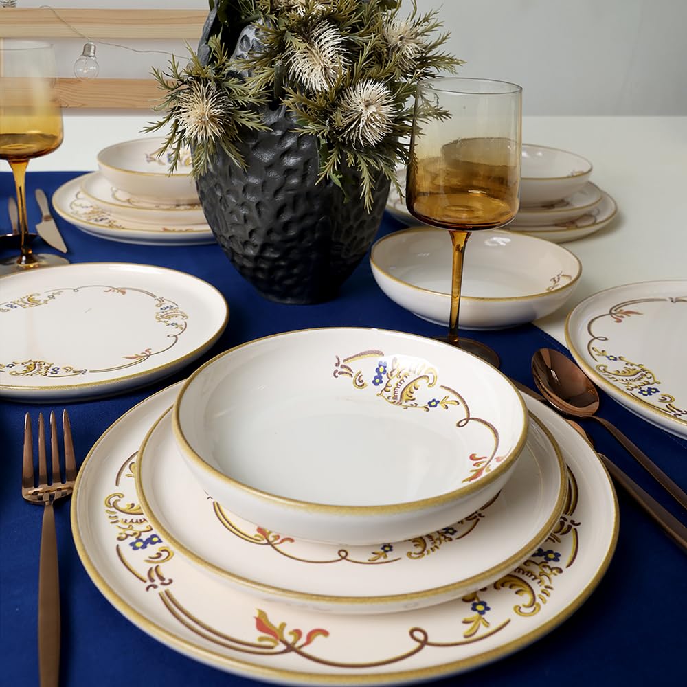 Keramika Bronze Bloom Yemek Takımı 18 Parça 6 Kişilik 22926-27-29