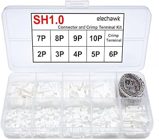 SH1.0 Connectors and Crimp Terminal kit Compatible with JST SH Connectors Plugs 1.0mm Pitch for I2C Qwiic Stemma QT Wire Flight Controller F405 H7