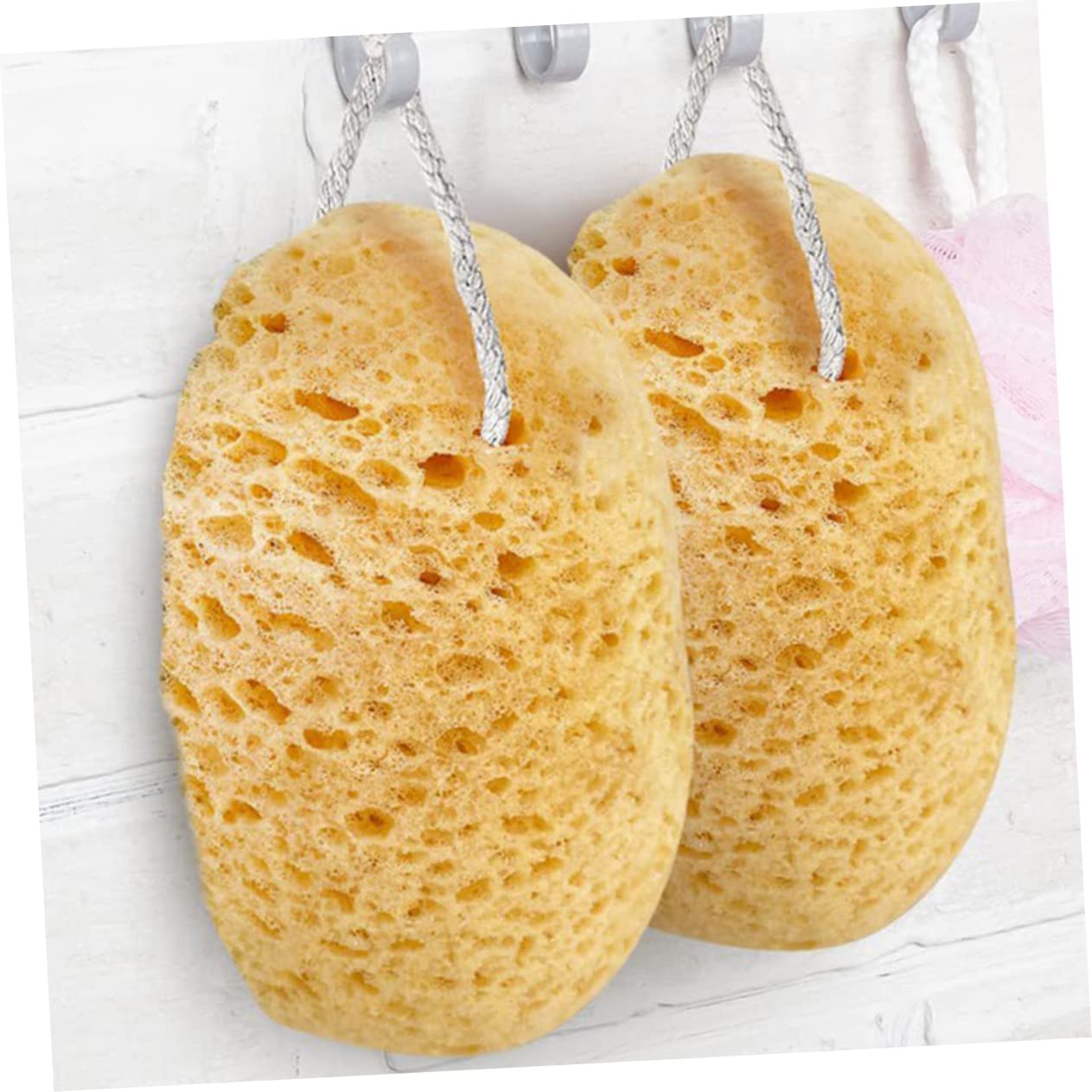 Healeved 10pezzi Spugna Da Bagno Esfoliante Per Doccia Scrubber Morbido Spugna Con Design Ergonomico e Adesione Per Pulizia e Massaggio Della