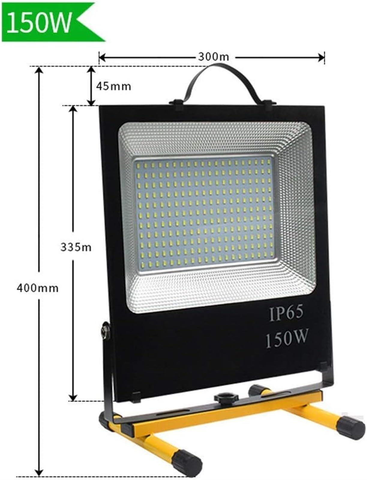 Faro LED di Emergenza Portatile, Luce di Ricerca Mobile Portatile con Ricarica, Luce Esterna, faretto, White Light-150w